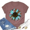 thumbnail image 3 of XCHQRTI Sunflower Shirt Graphic Tees Women Tshirts Short Sleeve Tops Crew Neck Ladies Patriotic Tee Clothes, 3 of 6