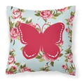 thumbnail image 1 of Caroline's Treasures BB1035-RS-BU-PW1818 Papillon Shabby Chic Oreiller de Roses Bleues 18"" x 18"" Multicolore"", 1 of 1