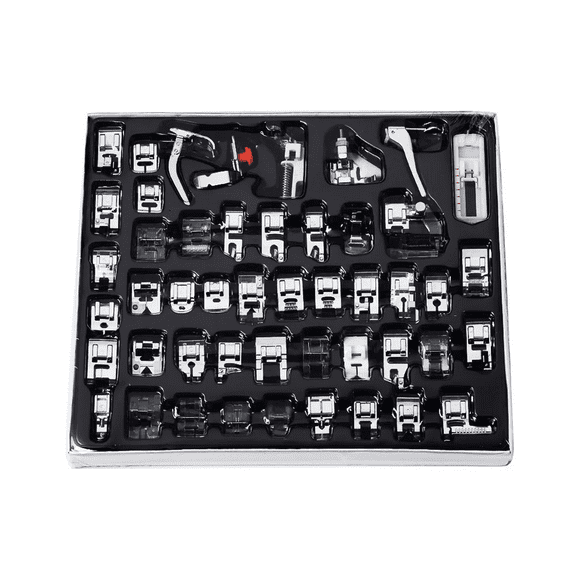 Set Prensatelas Maquinas De Coser Plateado