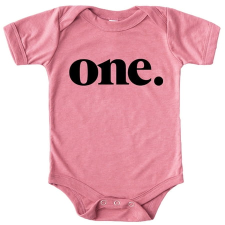 

Bold One 1st Birthday Bodysuit for First Birthday Outfit Black on Mauve Bodysuit 18 Months