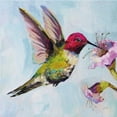 thumbnail image 3 of Vertentes, Jeanette 20x20 Black Modern Framed Museum Art Print Titled - Hummingbird I, 3 of 5