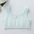 thumbnail image 4 of LIIPEE Girls Bras Solid Color Stretch Sports Seamless Bra Training Bralette Crop Top Girls Cute Holiday School Party Undies,Blue,10-11 Years, 4 of 5