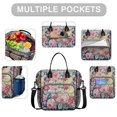 thumbnail image 2 of Pioneer Flower Floral Print Pattern Womens Lunch Box for Work,Insulated Large Lunch Bag for Tween and Teen,Loncheras Para Mujer,Leakproof Adult Lunch Bag for Work,Beach,Travel,Picnic,Camping, 2 of 7