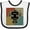 White and Black, variant on Inktastic Robotics Funny Robot Retro Boys or Girls Baby Bib