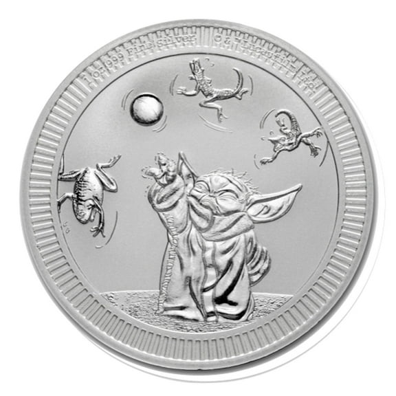 2024 Niue 1 oz Silver $2 Star Wars: Grogu "Baby Yoda" BU Coin
