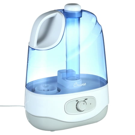 CRANE - 1 Gal. Ultrasonic Cool Mist Humidifier - Blue/White