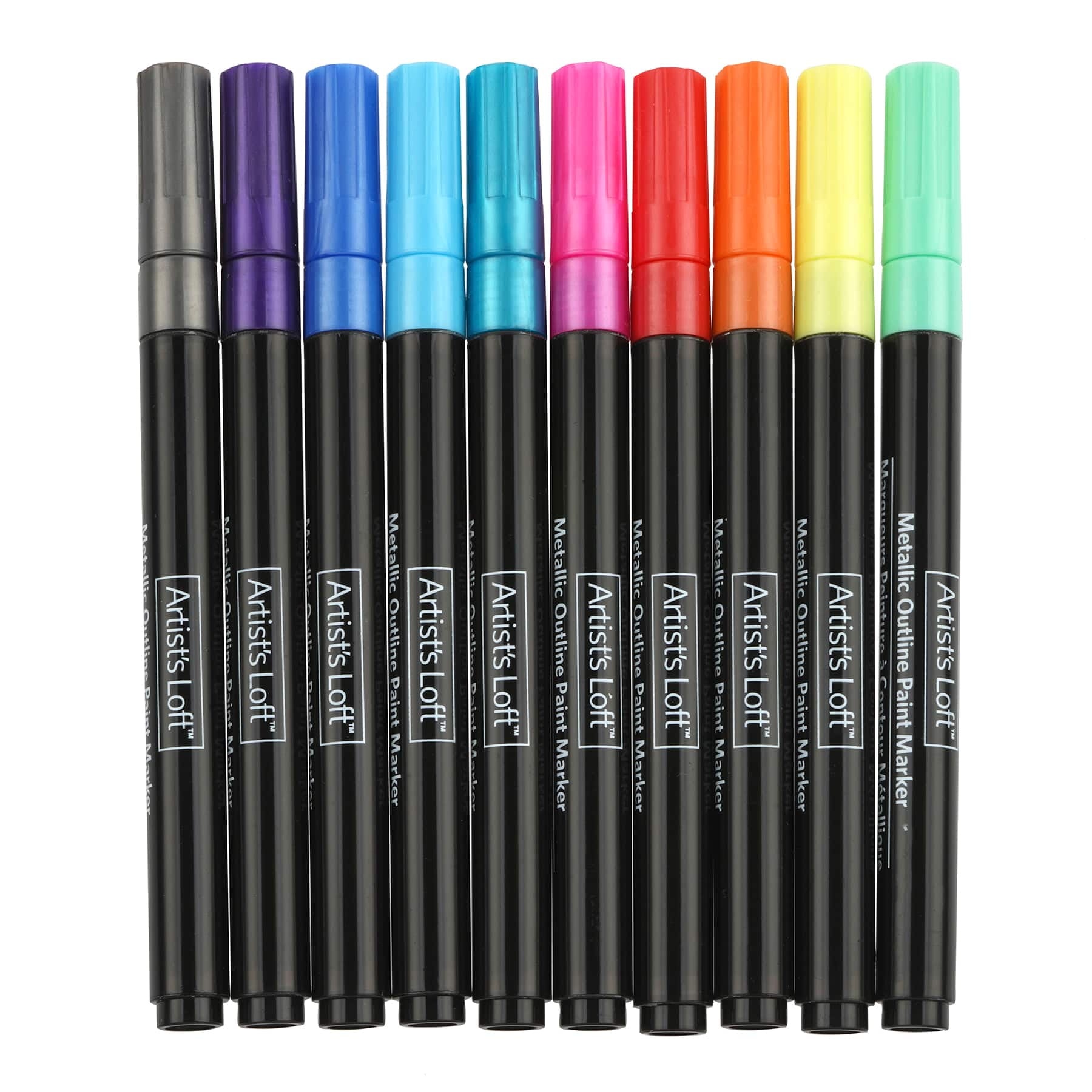 Metallic Marker Pens, Morfone Set of 10 Colors Paint Markers for