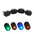 thumbnail image 3 of 1Pcs LED Dot Light Rocker Switch 12V Car Auto Boat Marine ON/OFF Toggle SPST Switch with Red Indicator, 3 of 8