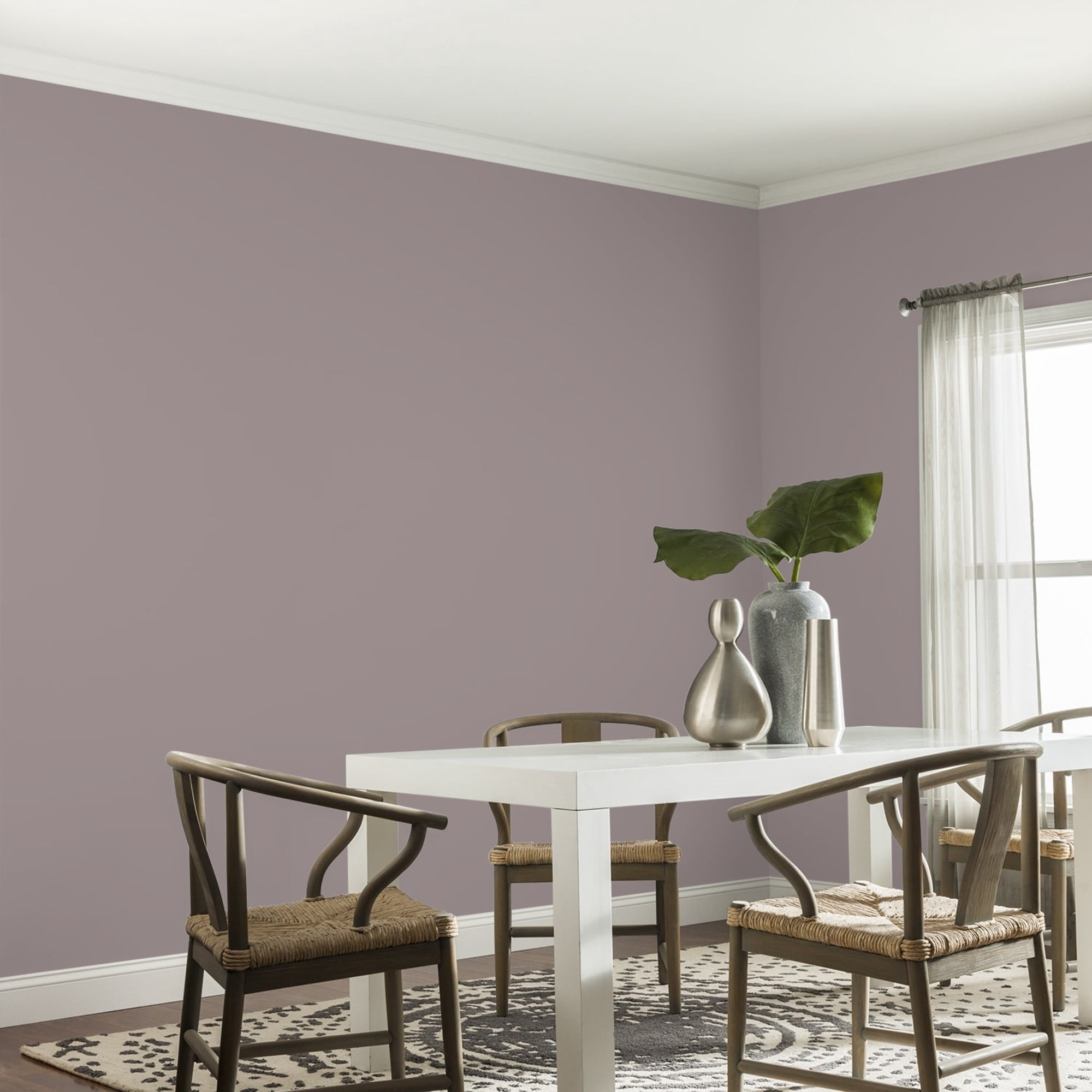 Glidden Spred Gray Violet Eggshell Interior Paint and Primer, 1 Gallon