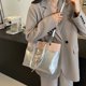 thumbnail image 4 of Bolso hombro casual mano Pajarita Cuero PU con cierre axila gran capacidad para mujeres y niñas, 4 of 9