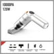 thumbnail image 4 of Aspiradora inalámbrica para coches - 10000Pa potente succión, recargable por USB, 30 minutos de duración, mini para grietas y teclado, incluye accesorios, 4 of 9