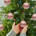 thumbnail image 5 of RBCKVXZ Vintage Christmas Balls Ornaments, 2.36"/60mm 6 PCS Christmas Tree Balls Pandent Shatterproof Christmas Decorations for Xmas Tree Holiday Party Wreath Home Decor, 5 of 6