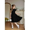 thumbnail image 7 of Arshiner Girls Formal Dress Summer Special Occasions Church Ruffle Sleeve DressesBlack Size 10-12, 7 of 7
