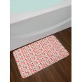 thumbnail image 2 of Food Bath Mat, Healthy Lifestyle Vegetarian Diet Theme with Organic Fresh Tomatoes, Plush Bathroom Decor Mat with Non Slip Backing, 29.5" X 17.5", Vermilion White, by Ambesonne, 2 of 2