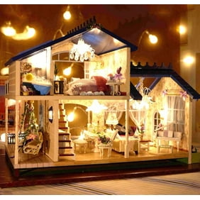 Christmas Gifts 2 Layers Wooden Handcraft Miniature Romantic Kids