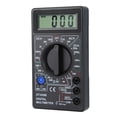 thumbnail image 2 of DT-830B Black Digital Multimeter with Large LCD Display - Measures AC/DC Voltage, DC Current, Resistance, Transistors - Overload Protection, Soft Rubber Test Leads - Ideal for Labs, Factories, Home &, 2 of 6