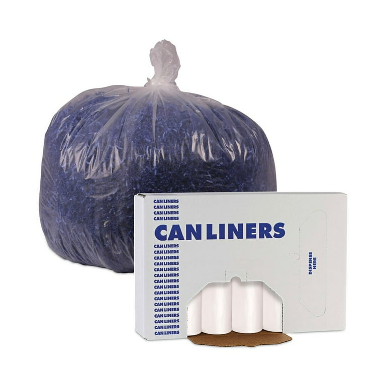 High-Density Can Liners, 60 gal, 19 mic, 38 High-Density Can Liners, 60 gal, 19 mic, 38