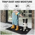 thumbnail image 2 of ANTPOP Entrance Floor Mats Indoor Muddy Doormat Outdoor Commercial Heavy Duty Outside Entryway Welcome Front Door Mat Rubber Backed Low Profile Custom Rug Non Slip Dirt Trapper Black 4'x 48', 2 of 6