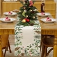 thumbnail image 4 of 13 x 72 Inch Merry Christmas Table Runner for Party Decorations, Holly Pine Cone Xmas Table Runners, Seasonal Winter Kitchen Dining Table Runner for Home Decor, 4 of 6