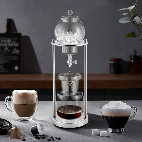 BD-6 Iced Coffee Dripper Coffee Maker Cold Brew Drip Tower 600ml for 6-8 People