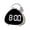 white, variant on Twin Bell Alarm Clock, Cute Triangle Digital Alarm Clock, Bedside Loud Alarm Clocks for Heavy Sleepers Adults, Silent Desk Clock Battery Operated, Small Table Clock for Bedroom Living Room
