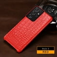 thumbnail image 1 of Funda de cuero de cocodrilo Natural mate para Samsung Galaxy, S21, S22, Ultra, S20 FE, Note 20, Ultra, A53, 5G, A51, A52, A52S qym unisex, 1 of 2