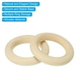 thumbnail image 4 of Unique Bargains 55mm Wooden Rings for Crafts, 30 Pack Natural Wood Rings Unfinished Wood Loop Circle, 4 of 8