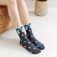 thumbnail image 4 of Women's Christmas Stockings Cotton Cozy Plush Winter Warm Socks Thermal Mid Crew Lounge Socks Holiday Party Gift Christmas Stockings, 4 of 4