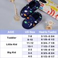 thumbnail image 4 of HOMEHOT Toddler Boys Slippers Elasitc Heel Memory Foam House Shoes Indoor Outdoor Dark Blue Size 9 10 US, 4 of 6