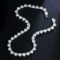 thumbnail image 6 of Lovely Cubic Zircon Crystal Heart Shape Choker Necklace Silver Plated Jewellery, 6 of 9