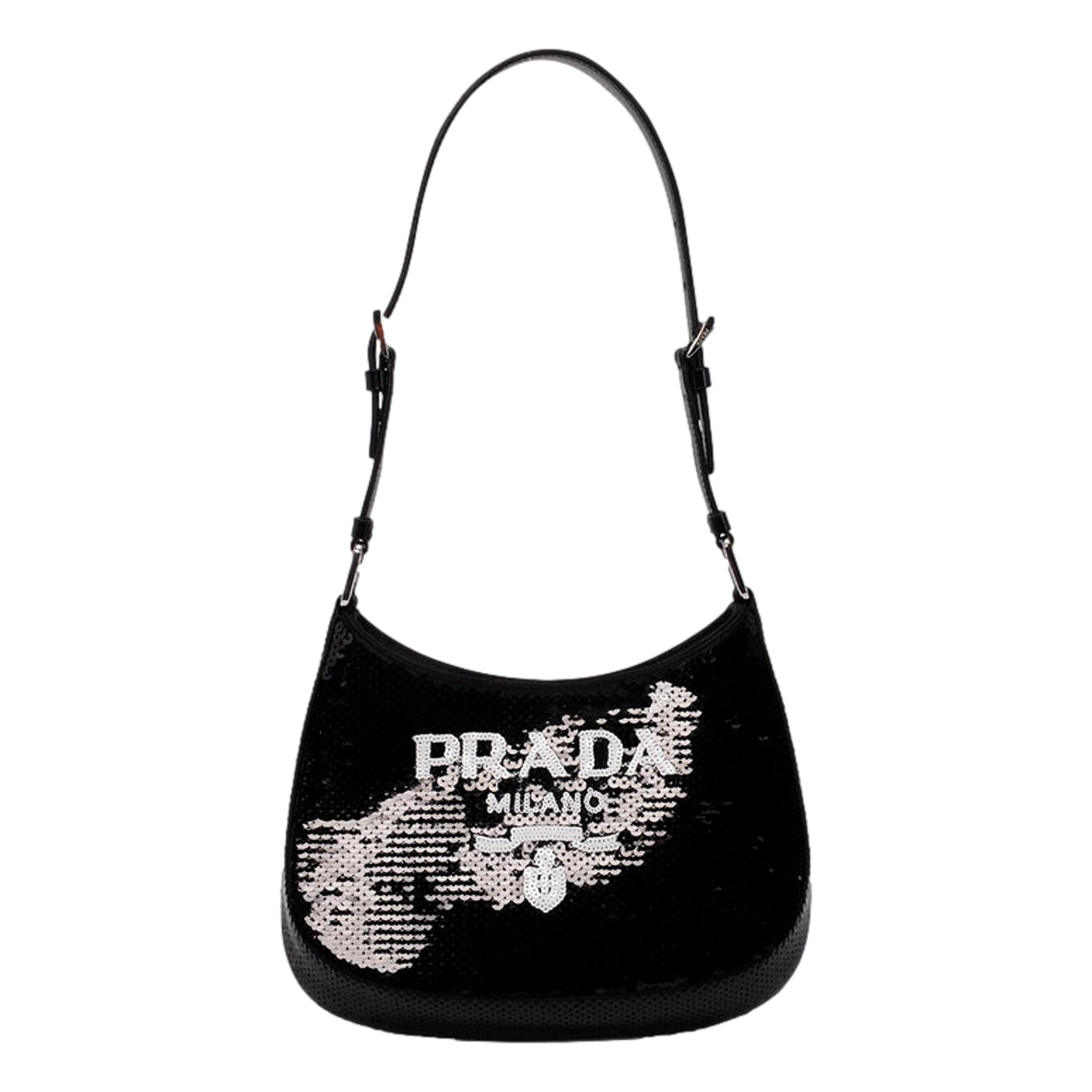Prada Tessuto Nylon Saffiano Leather Black Top Zip Tote Bag 1BG253
