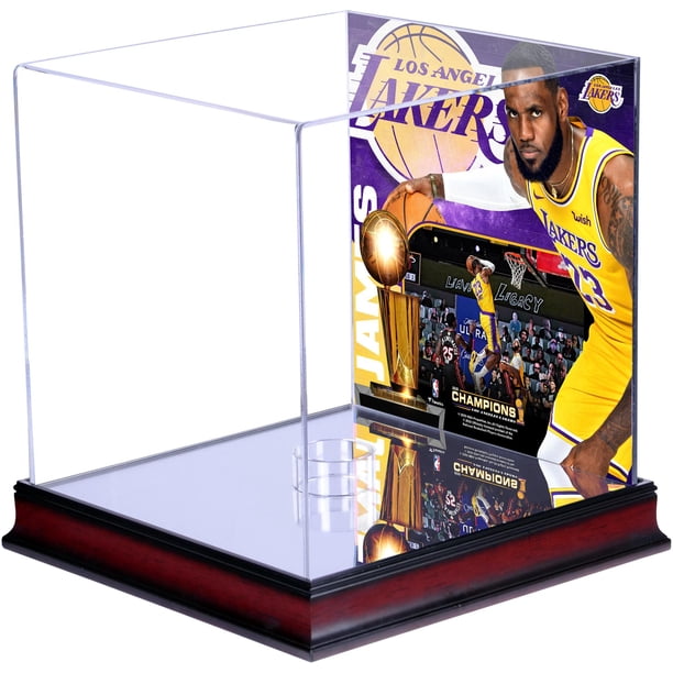 Lebron James Los Angeles Lakers Mahogany 2020 Nba Finals Champions Sublimated Basketball Display Case Walmart Com Walmart Com