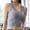 Gray, variant on Compression Wirefree High Support Bra for Women Woman Sexy Top Bra No rims Underwears Base Vest Style Sports Base Underwears