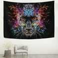 thumbnail image 3 of FREEAMG Tapestry Wall Hanging Angry Colorful Fire Leopard Tapestry Decorative Tapestries Wall Art Wall Blanket Bedding Tapestry for Bedroom Living Room Dorm Home Decor 90"x60", 3 of 7