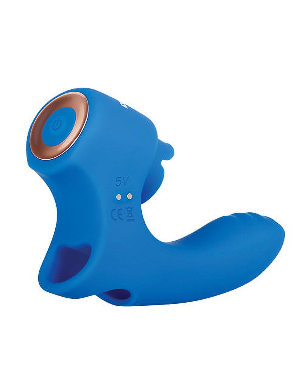 Gender X Flick It Rechargeable Flicking Dual Stimulation Silicone Finger Vibrator Blue - image 3 of 4