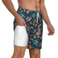 thumbnail image 2 of Sigee Happy Mother's Day Print Mens Swim Trunks with Compression Liner Quick Dry Swim Stretch Beach Shorts with Pockets,S-3XL, 2 of 7