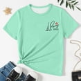 thumbnail image 4 of SXcggal Girls Short Sleeve Shirts Kids Summer Tops Crewneck Tees 3 13 Years Beautiful Cute Fashionable Girl Top, 4 of 6