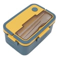 thumbnail image 4 of Bento Lunch Box Compartment Chopsticks Spoon Adult Student with Bento Box Lunch Containers Portable for 1500Ml Plastic Lunch Boxes, 4 of 8