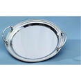 thumbnail image 2 of Elegance Heim Concept 13.75-inch Round Stainless Steel Tray with Handles, 2 of 2