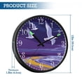 thumbnail image 3 of Voice Activated Clock with Glow Light 12 Inch Large Silent Wall Clock Battery Operated for Home Decor Seagulls and The Beach, 3 of 8
