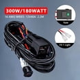 thumbnail image 2 of LED Light Bar Wiring Harness Kit, 300W 2 Leads 16 AWG Universal LED Work Light, 2 of 8