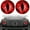 red, variant on Stereo Eyes Headlight Decals, 3D Beast Eyes Stickers for Jeep Wrangler, Purple Round Decals