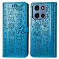 thumbnail image 2 of Funda Cartera FOXDOCK para Motorola Moto G 2025 , Flip PU con Relieve de Gatos y Perros, Tarjetero y Soporte, 2 of 6