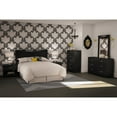 thumbnail image 4 of Modern 5-Drawer Bedroom Chest in Black Wood Finish, 4 of 5
