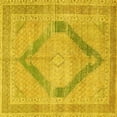 thumbnail image 1 of Ahgly Company Indoor Square Persian Yellow Traditional Area Rugs, 5' Square, 1 of 4