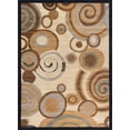 thumbnail image 3 of Festival Contemporary 5' x 7' Beige and Brown Polypropylene Indoor Area Rug, 3 of 10