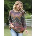 thumbnail image 2 of Jersey YESNO de punto largo con estampado para mujer, 2 of 6
