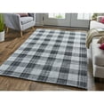 thumbnail image 3 of Feizy Jemma Transitional Plaid, Black/Gray, 4' x 6' Accent Rug Easy Care Stain Resistant Pet & Kid Friendly Rustic Floor Rug for Living room Bedroom, 3 of 7