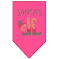 thumbnail image 1 of Santa's Elf Rhinestone Bandana Bright Pink Large, 1 of 1