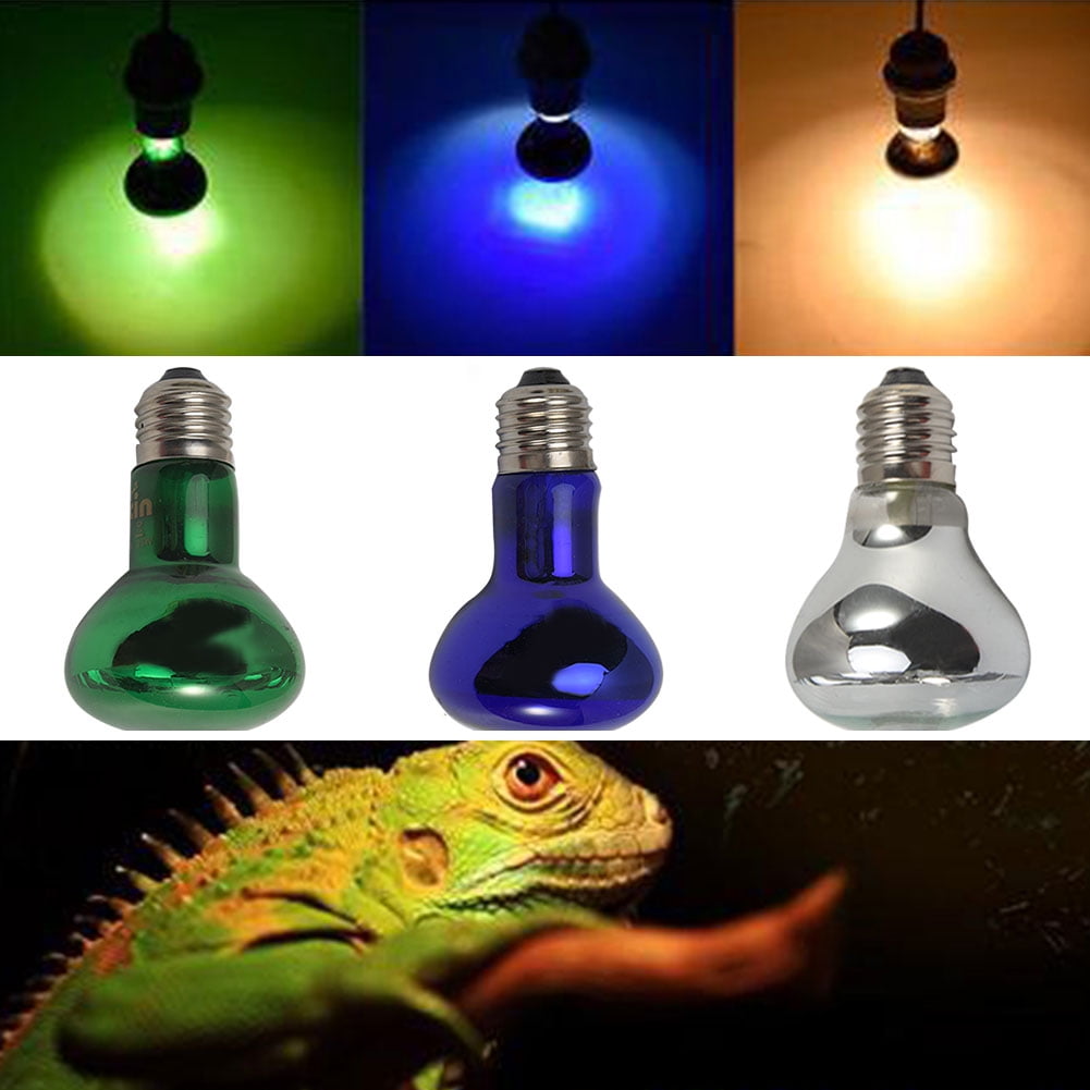 E27 220V Reptile Basking Light Heat Lamp Heater UVB/UVA Halogen Bulb 50/75/100W 